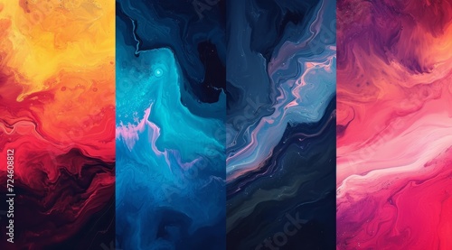 Liquid marble background. Fluid painting abstract texture