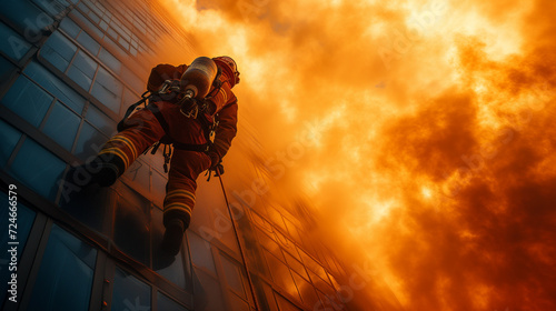 A Firefighter's Daring Descent