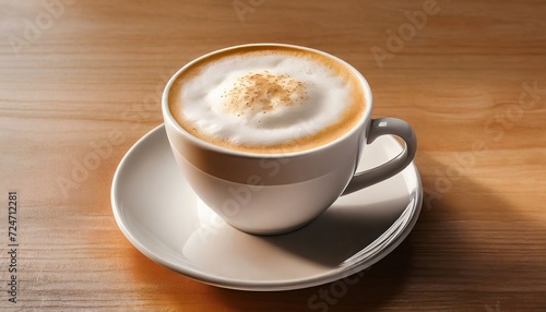 cappuccino and milk foam close up view image