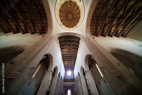 Acerenza, historic town in Basilicata, Italy. Duomo interior