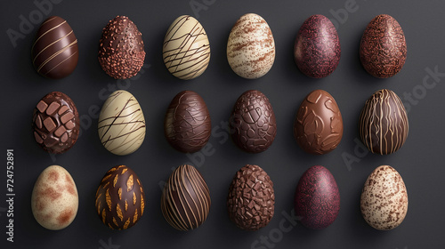 Chocolate Artistry: Diverse and Artistically Crafted Eggs of Incredible Elegance