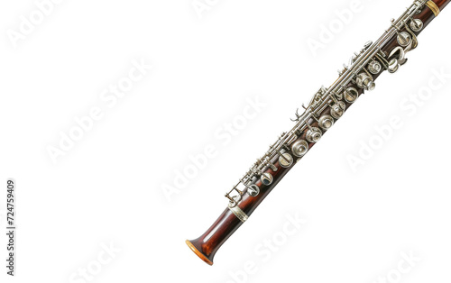 The Art of Oboe in Classical Music On Transparent Background.