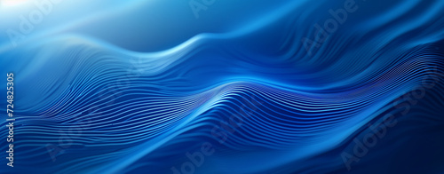 blue abstract lines background, seamless gradient, in the style of joong keun lee, free-flowing lines
