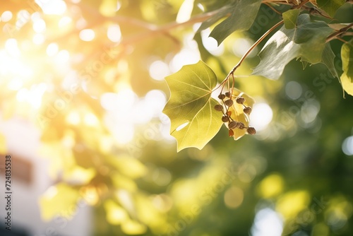 sunlight piercing through leaves during summer solstice