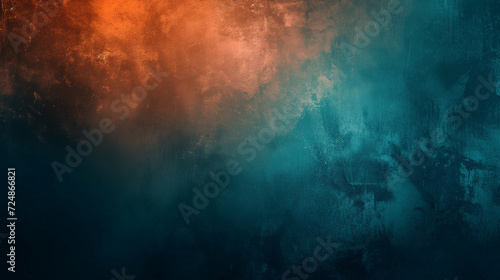 粒状のノイズとグラデーションの抽象的な背景画像 青系色 Gradient rough abstract background with grainy noise. Blue [Generative AI]