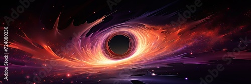 scientifically accurate black hole, abstract , generated by AI