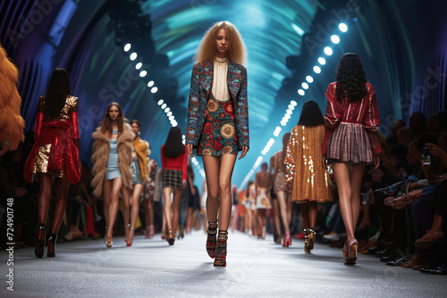 models walking the runway at a fashion show 