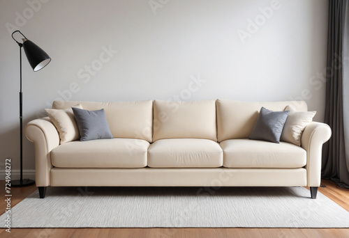 sofa isolated on white background .front view 