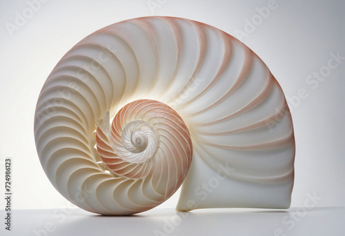 nautilus shell pattern close up