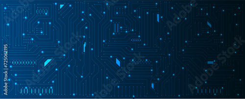 Abstract futuristic circuit computer internet technology board business dark background