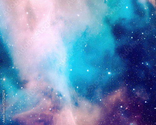 Galaxy Outer Space Colorful Nebula Star Field Background