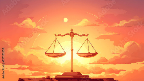 the iconic scale of justice, symbolizing the delicate balance and fairness inherent in legal systems
