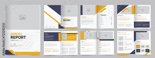Annual Report template, Professional Annual Report editable corporate design