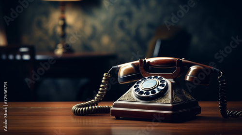 Telefono antico con cornetta
