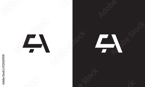 CA logo, monogram unique logo, black and white logo, premium elegant logo, letter CA Vector