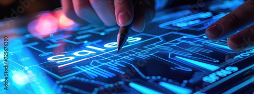 Analyzing Sales Performance Using Digital Touchscreen Interface.