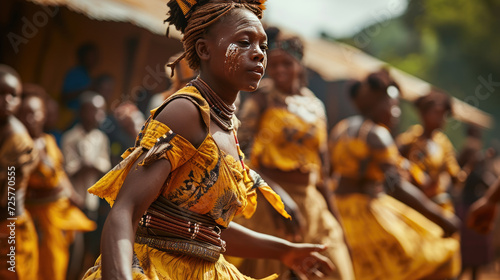 Capturing the dynamic movement of African tribal dance