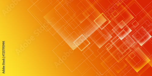 Abstract orange technology line background