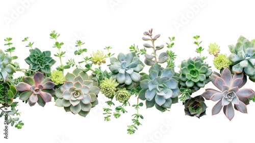 Succulent plants, cactus border. Perfect for your project, wedding, greeting card, blogs