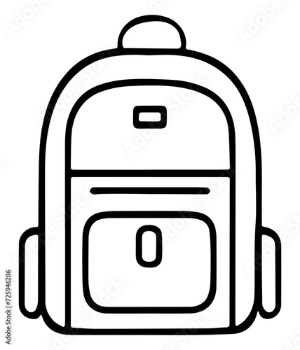 Plecak szkolny ilustracja
