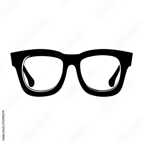 Eyeglasses Logo Monochrome Design Style