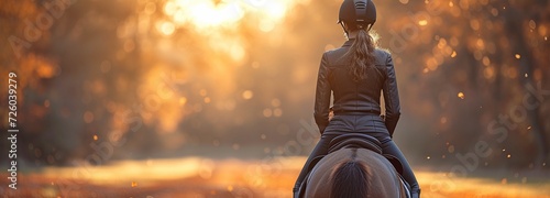 A woman riding a beautiful horse in the open air