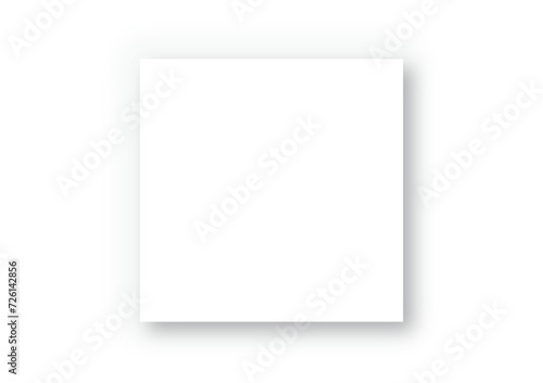 四角形の白い影のついたカードを含む図形の抽象的な背景。図形のレイアウトパターン。 