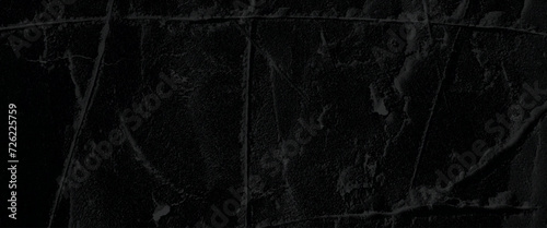 Vector black wall texture rough background dark, blank concrete wall black color for texture background, black wall with cement floor or old grunge background with black