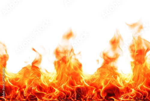 Fire flame on transparency background PNG