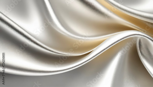 Gold and silver satin fabric textures