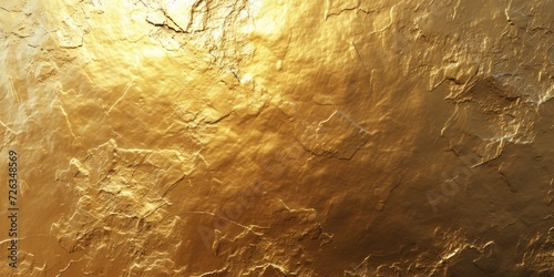 Close Up of Wall With Gold Paint