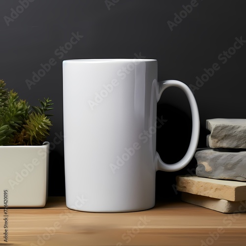 white plain muck or cup packaging design and mockup