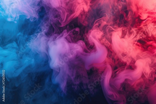 Close up view of smoke in various vibrant colors. Ideal for adding a dynamic and artistic touch to any project or design
