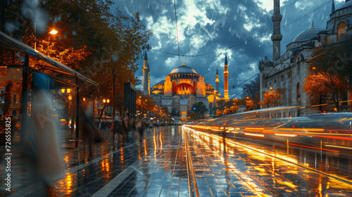 Hagia Sofia, Istanbul, blue hour, long exposure