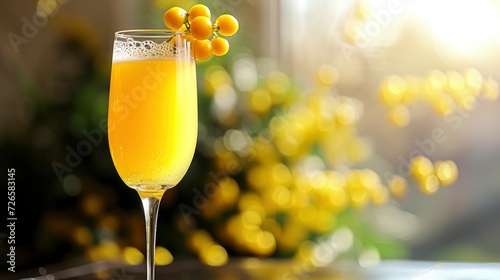 Beautiful mimosa drink