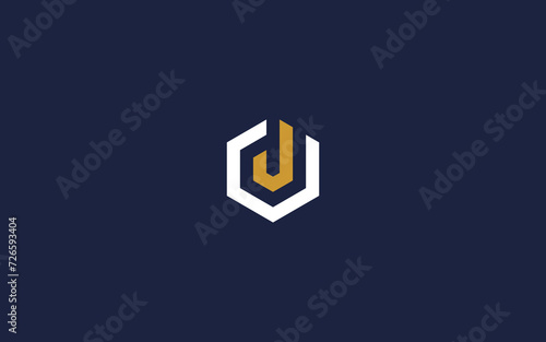 letter j hexagon logo icon design vector design template inspiration
