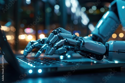 RPA technology automates business tasks with AI for digital transformation.