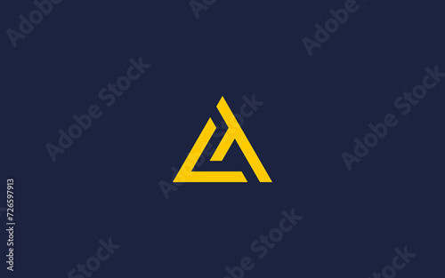 letter lt with triangle logo icon design vector design template inspiration