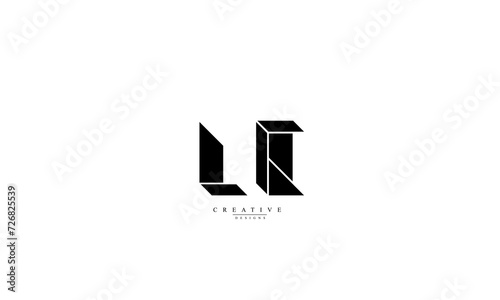 Alphabet letters Initials Monogram logo LC L C