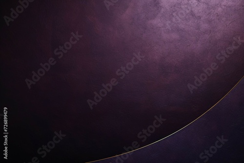 ダーク紫の背景の上に金色のカーブの装飾がある抽象的なテンプレート