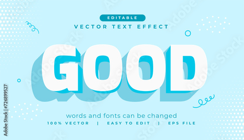 3d style good editable title text effect