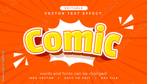 modern and editable comic font in text edit style