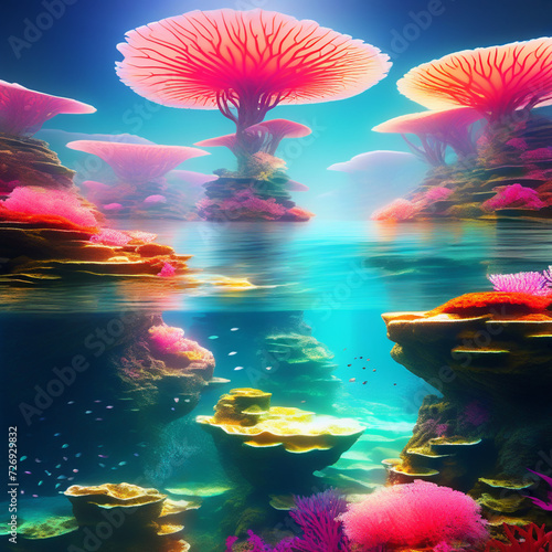 tropical coral reef Imagination psychedelics