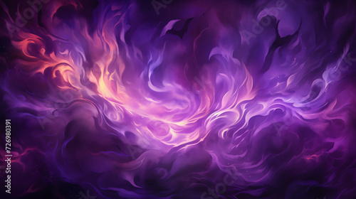 Background with purple fire