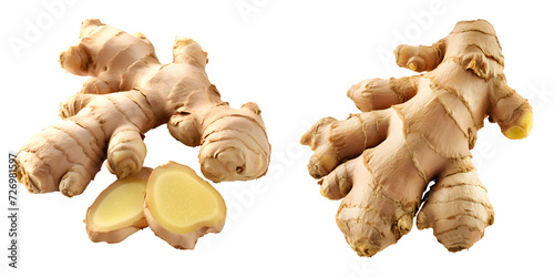 Ginger isolated on transparent background