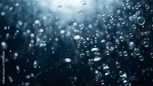Abstract background with air bubbles under water.