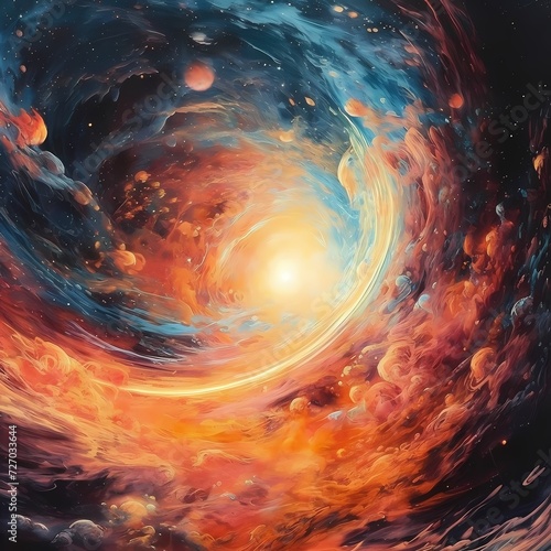 Cosmic Artwork of a Vortex Nebula