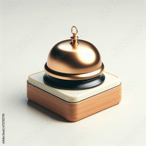 service bell on a white background
