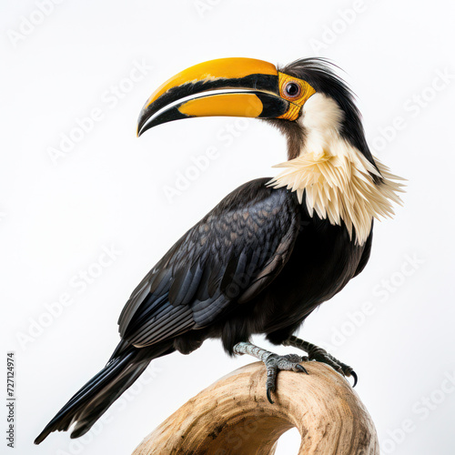 hornbill bird 7a28a318-3388-4edf-8ad7-75f2f4020881.png on white background.