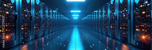 A series of interconnected data centers across the globe, powering the world's digital economy 